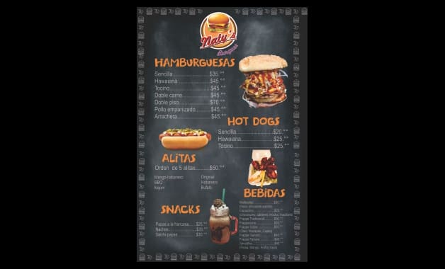 diseño de menus en tehuacan